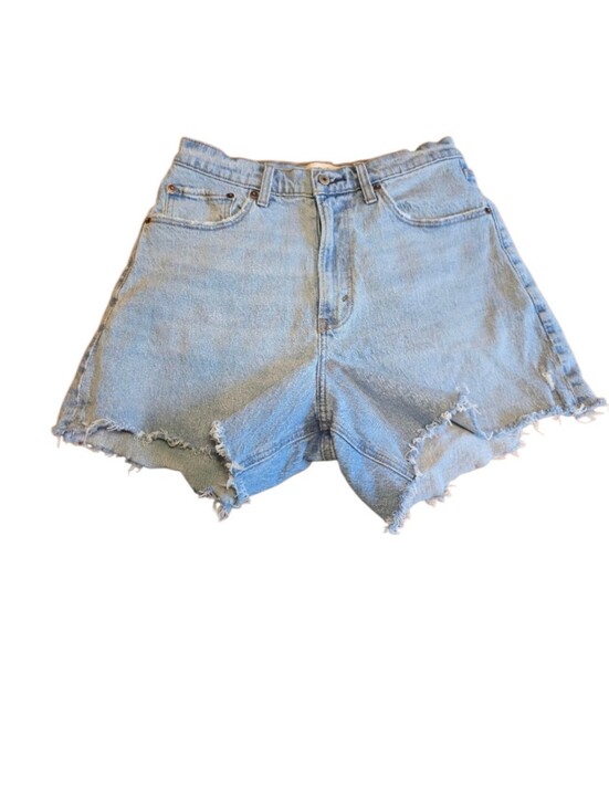 Abercrombie & Fitch Pants - Abercrombie & Fitch Curve Love The Dad Short High Rise Size 30/10 Light Wash